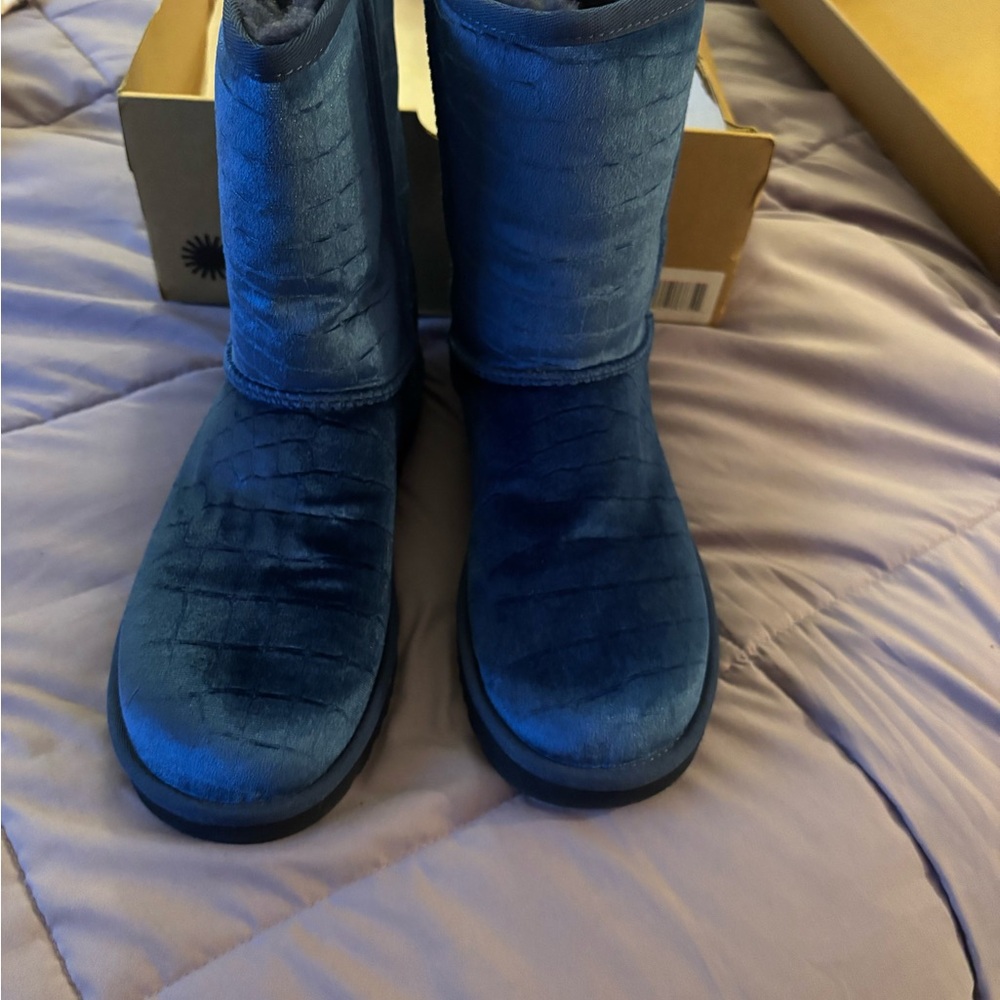 UGG Blue Quilted Boots